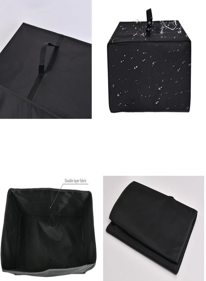 AF-WAN Heavy-Duty Dust Cover Compatible with Cuisinart Griddler GR-4NP1, GR-5BP1, GR-11, GR-6S | Waterproof, Bite-Resistant, Foldable Protector with Handles (Black) - Image 4